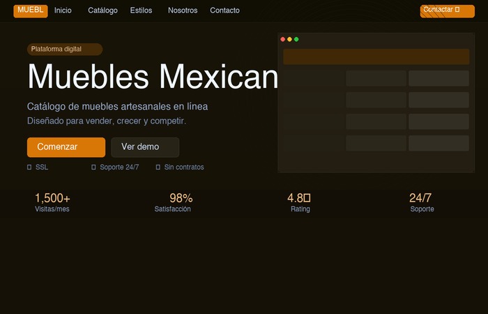 Muebles Mexicanos — Catálogo en línea